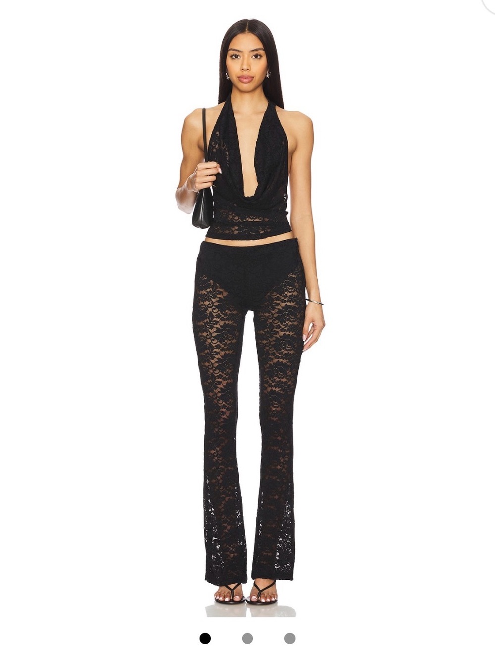 superdown Black Lace two piece set